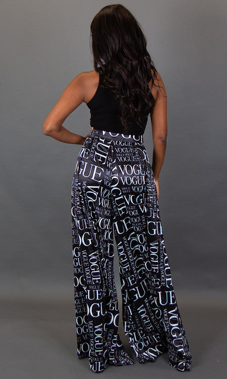 Go With the Flow Palazzo Pants - Black Vogue