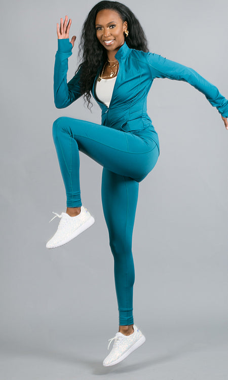 Grind Mode Leggings - Teal