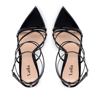 Black high heel shoe for tall women