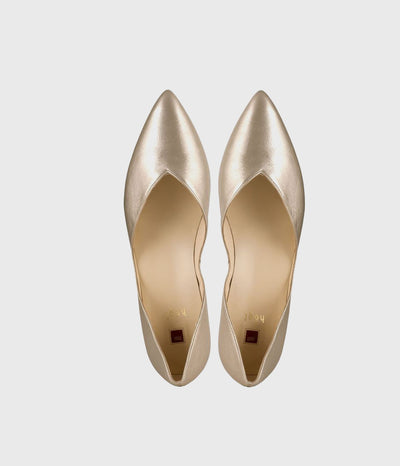 Hogl Chic Metallic Gold Flats