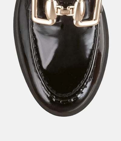 Hogl Premium Patent Leather Black Loafers
