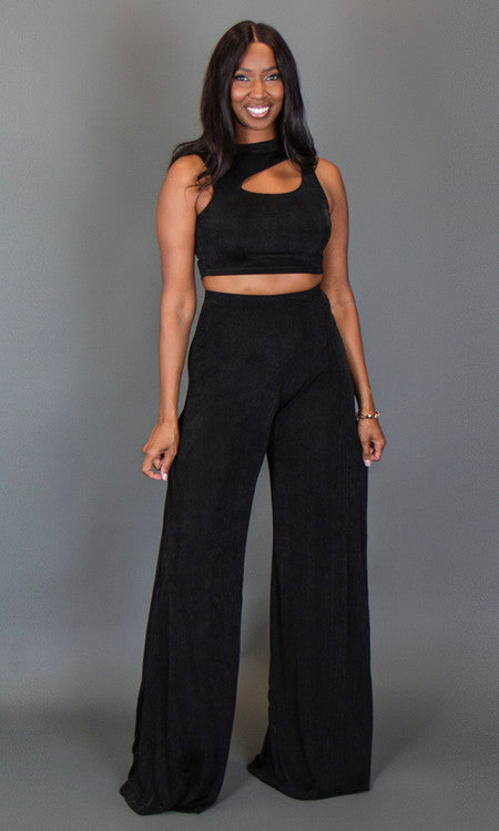 Chantel Pant Set - Black