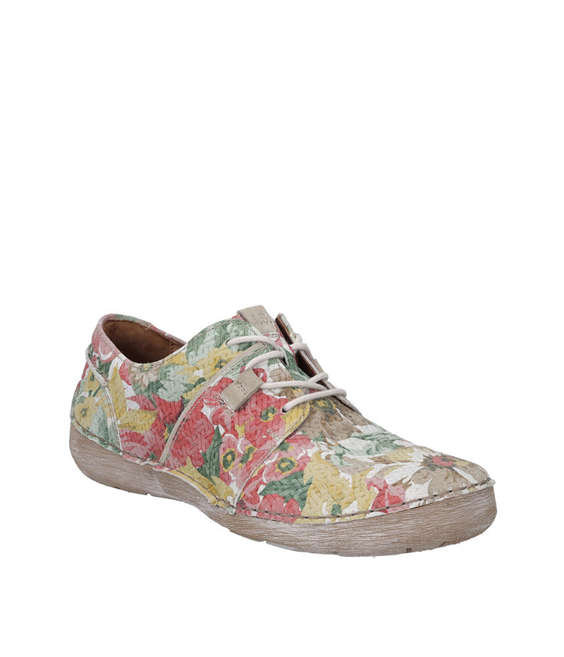 Josef Seibel Pretty Rose Multi Leather Lace Up Shoe