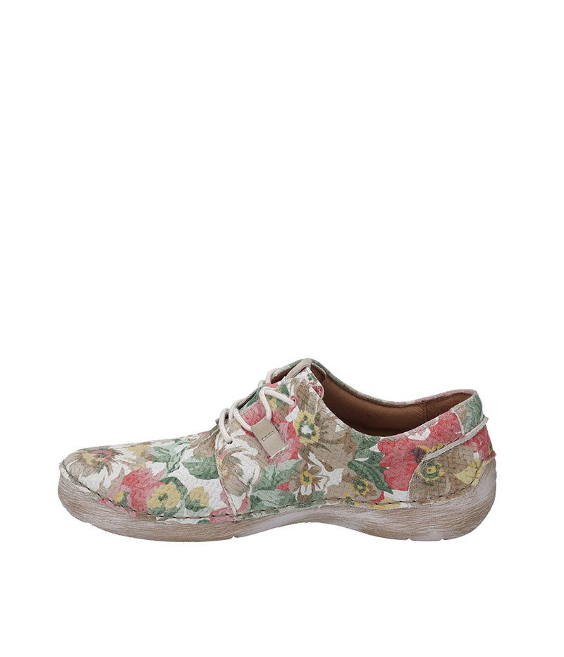 Josef Seibel Pretty Rose Multi Leather Lace Up Shoe