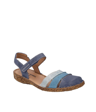 Cute Blue Multi-Colour Leather Sandals