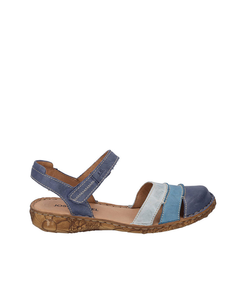 Cute Blue Multi-Colour Leather Sandals