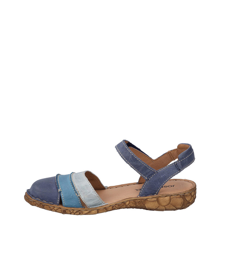 Cute Blue Multi-Colour Leather Sandals