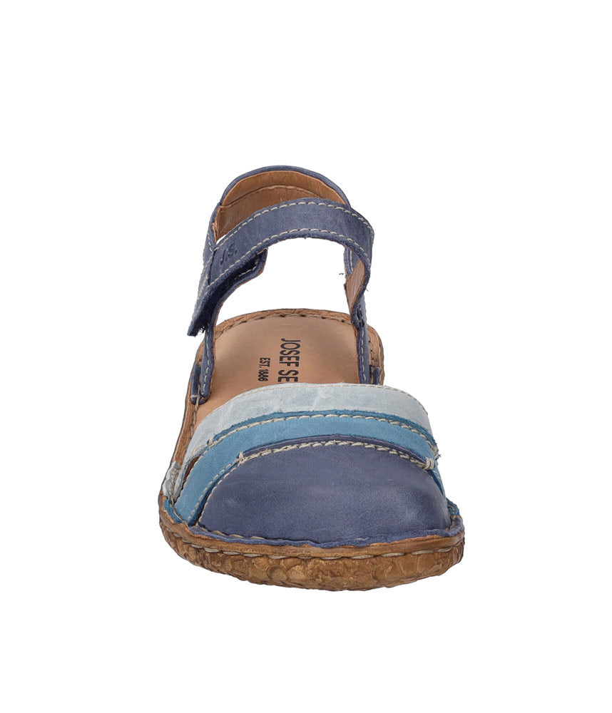 Blue Multi-Color Leather Sandals