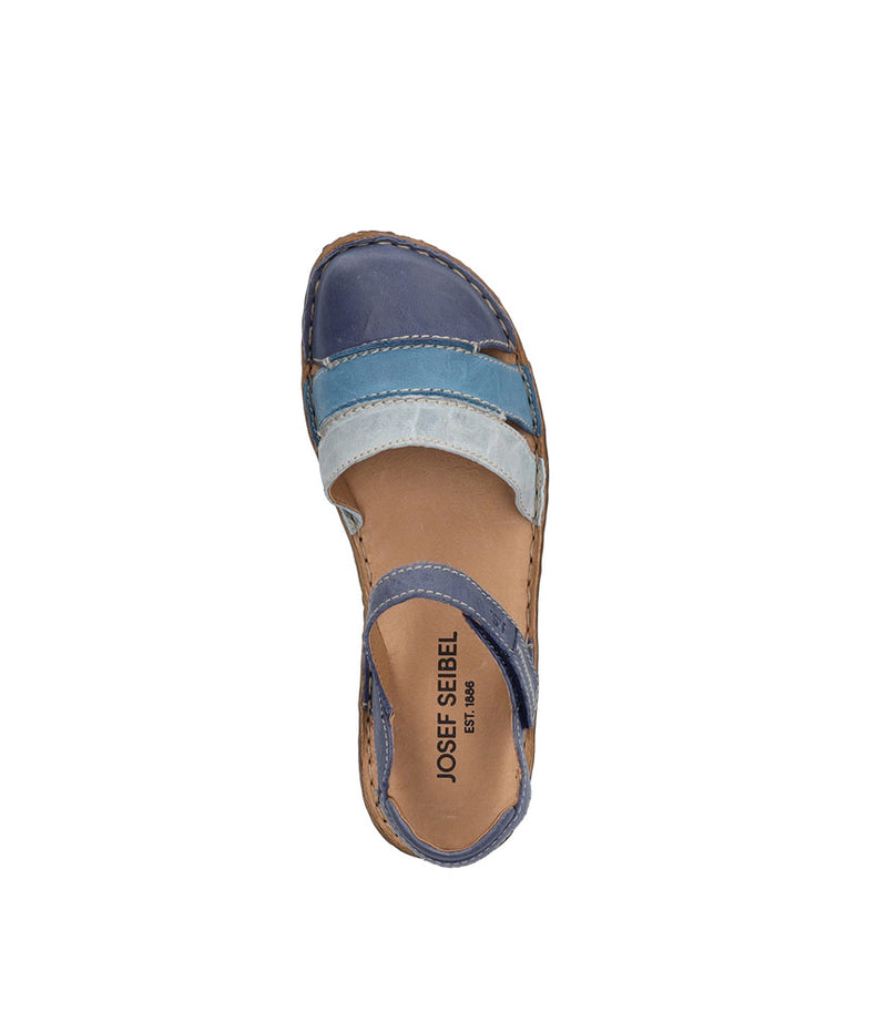 Cute Blue Multi-Colour Leather Sandals