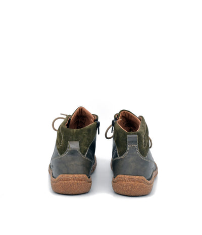 Josef Seibel Cosy Moss Green Ankle Boots