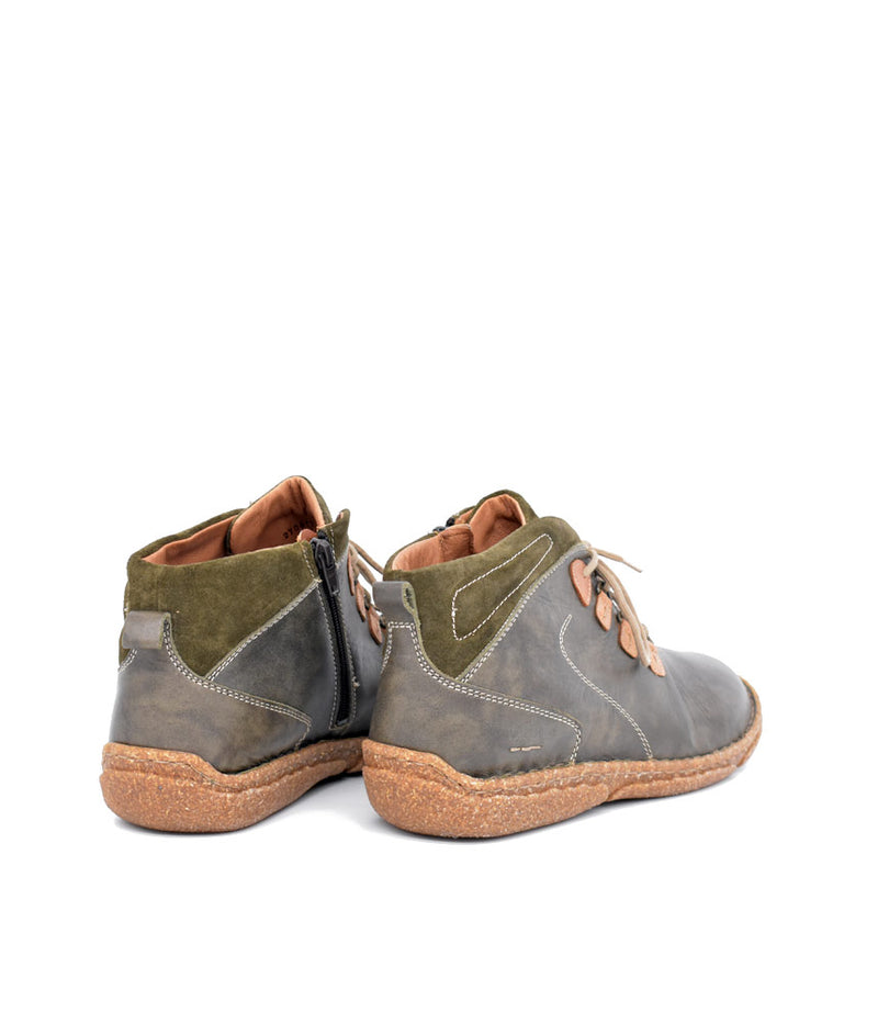 Josef Seibel Cosy Moss Green Ankle Boots