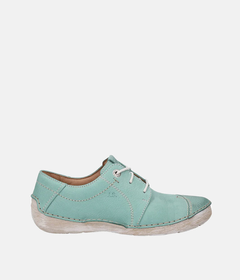 Josef Seibel Pretty Mint Leather Lace Up Shoe