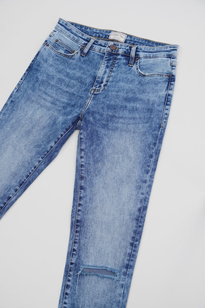 Signature Skinny Jeans - Blue Acid Wash