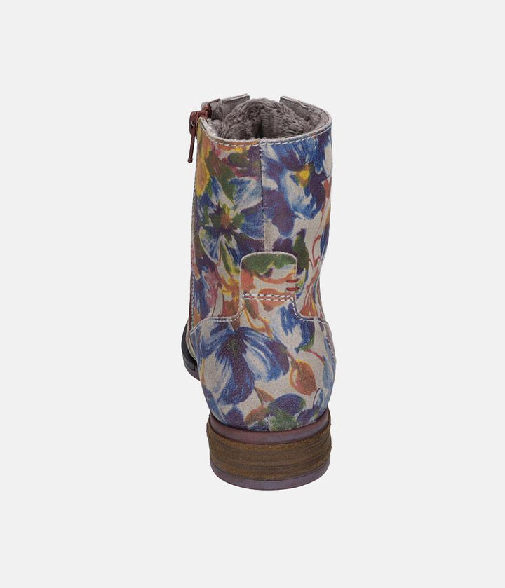 Josef Seibel Gorgeous Floral Print Lace Up Boots
