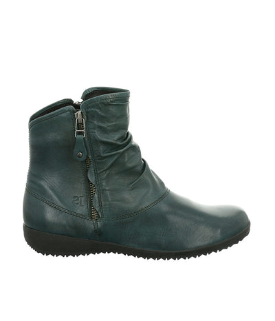 Josef Seibel Stylish Petrol Blue Leather Slouch Boots