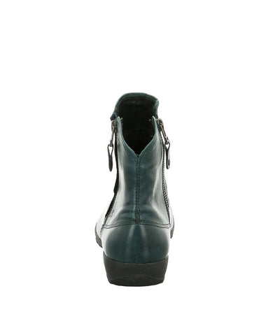 Josef Seibel Stylish Petrol Blue Leather Slouch Boots