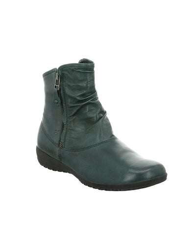 Josef Seibel Stylish Petrol Blue Leather Slouch Boots