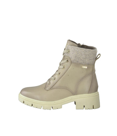 Tamaris Fashionable Ivory Ankle Boots