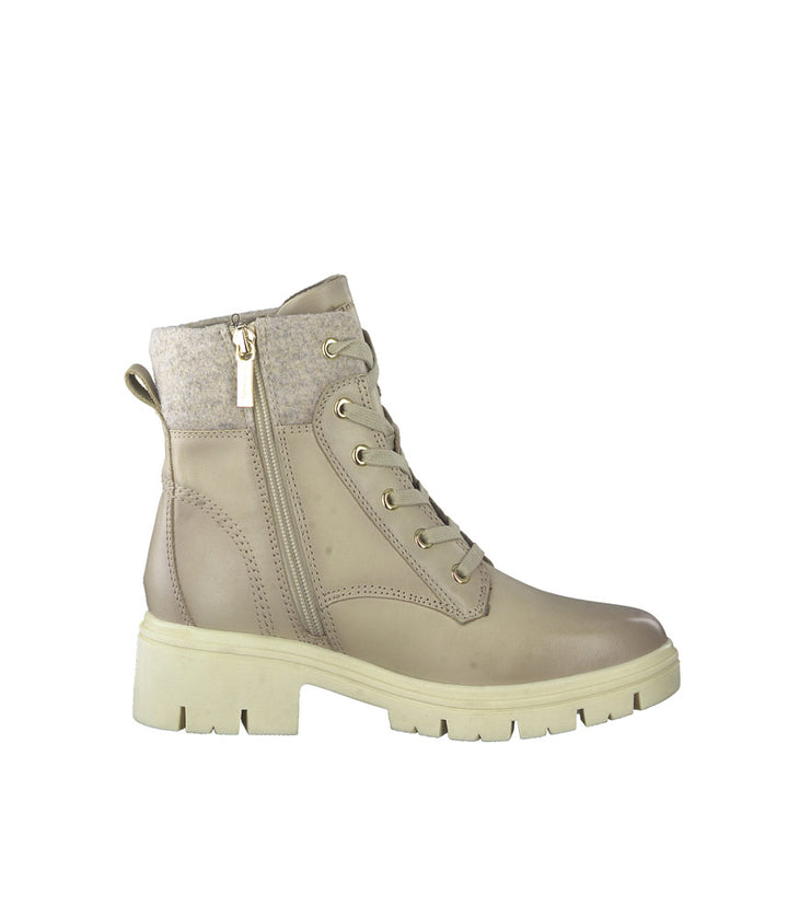 Tamaris Fashionable Ivory Ankle Boots