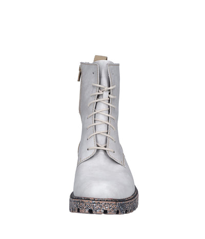 Josef Seibel Military Style Off White Boots