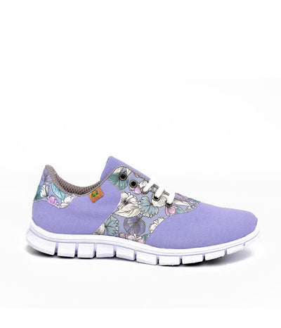 Cinderella Vegan Pretty Floral Lavender Trainers