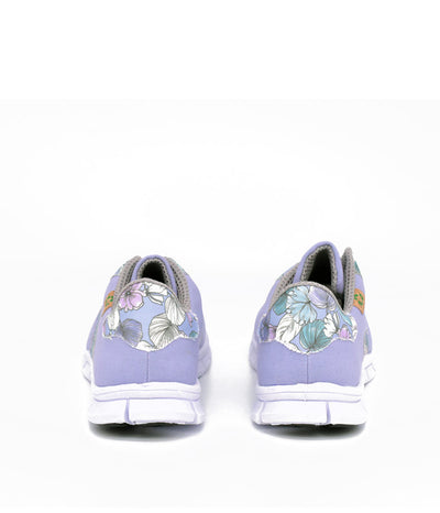 Cinderella Vegan Pretty Floral Lavender Trainers