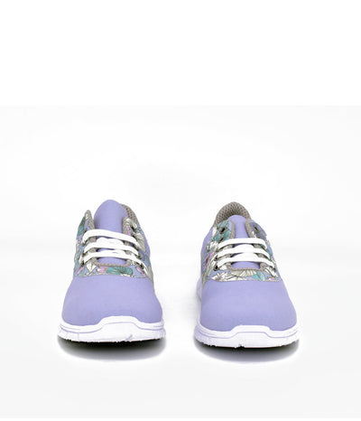 Cinderella Vegan Pretty Floral Lavender Trainers