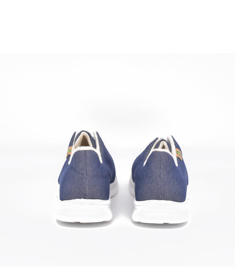 Cinderella Vegan Stylish Cosy Lined Navy Trainers