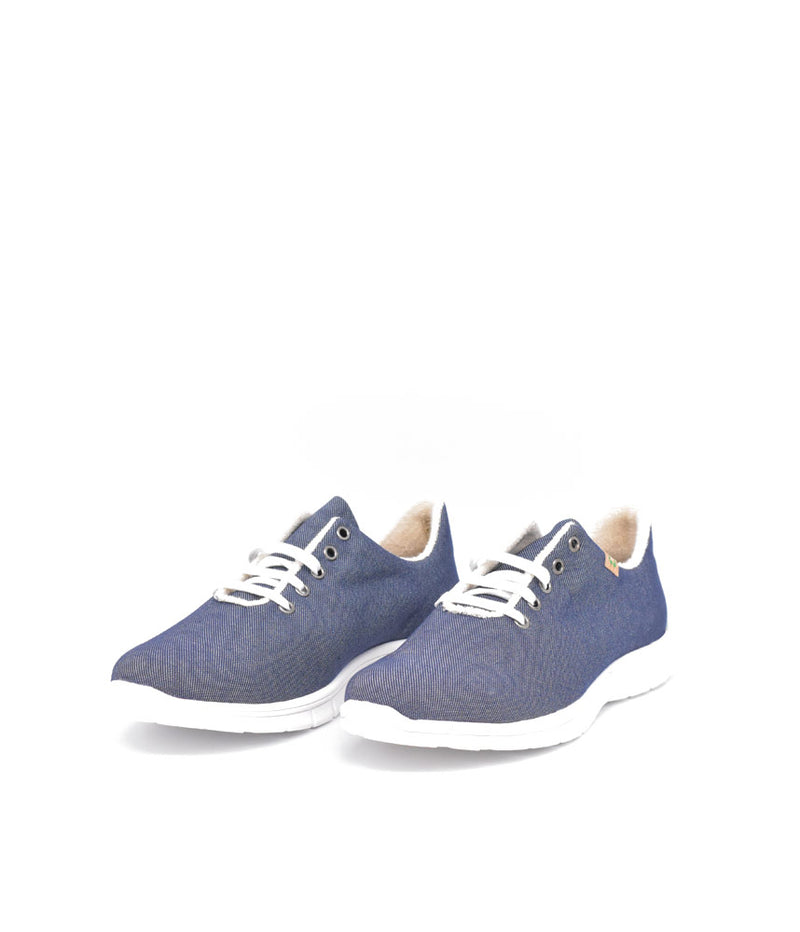 Cinderella Vegan Stylish Cosy Lined Navy Trainers