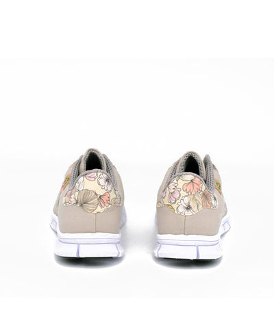 Cinderella Vegan Pretty Floral Beige Trainers