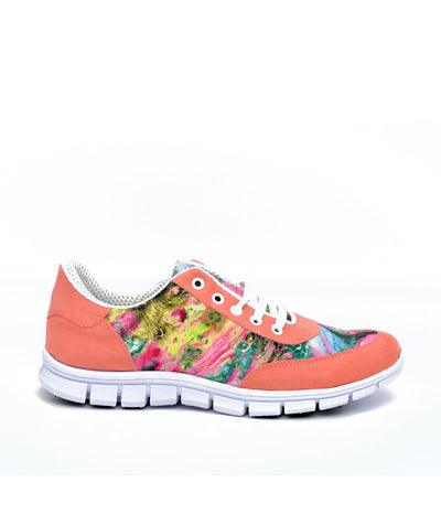 Cinderella Vegan Cute Coral Rose Trainers