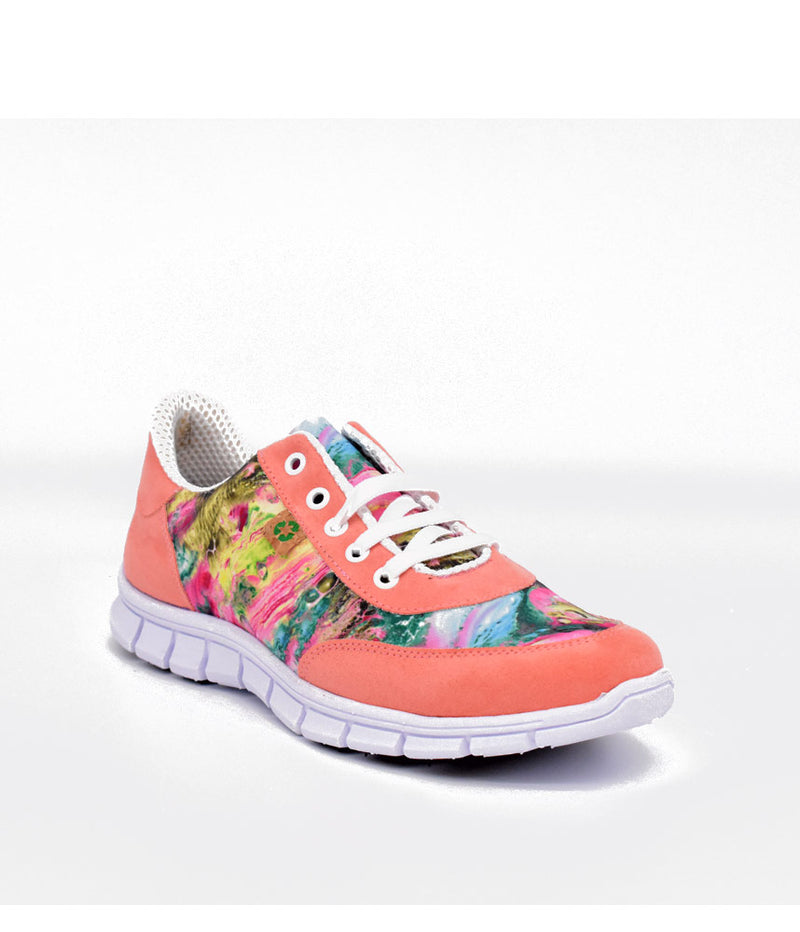 Cinderella Vegan Cute Coral Rose Trainers