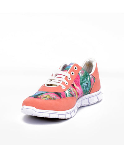 Cinderella Vegan Cute Coral Rose Trainers