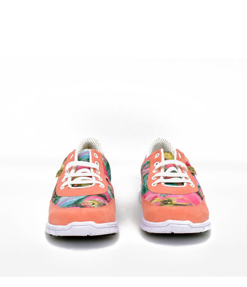 Cinderella Vegan Cute Coral Rose Trainers