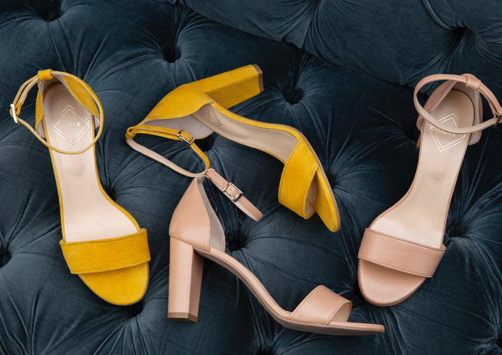 Monaco Block Heel Sandals — Ballerina Slipper Pink