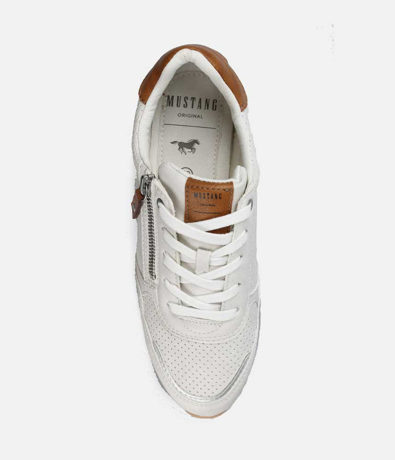 Mustang Sporty Ice White Combi Sneaker