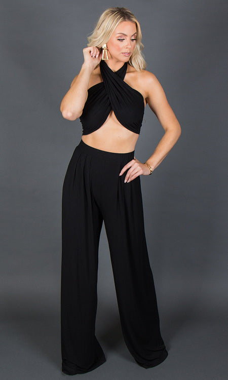 Olivia Two Piece Set - Black