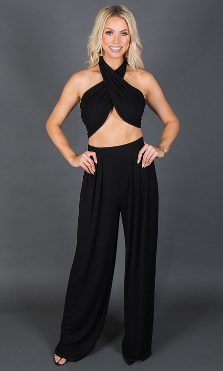 Olivia Two Piece Set - Black