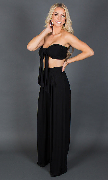 Olivia Two Piece Set - Black