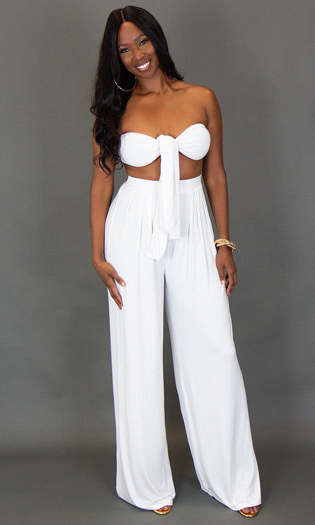 Olivia Two Piece Set - White