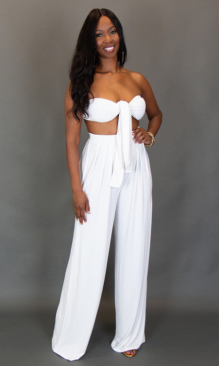 Olivia Two Piece Set - White