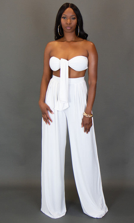 Olivia Two Piece Set - White