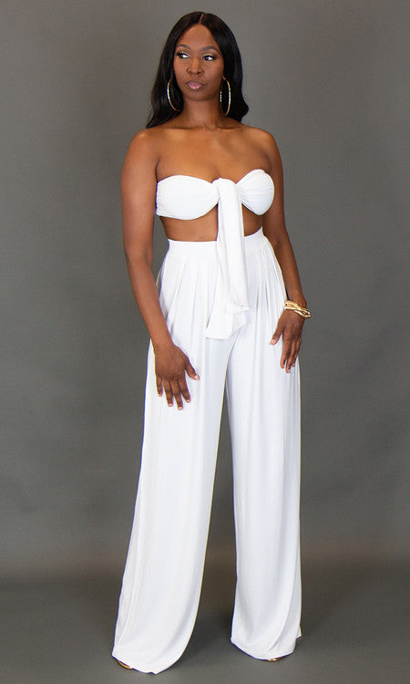 Olivia Two Piece Set - White