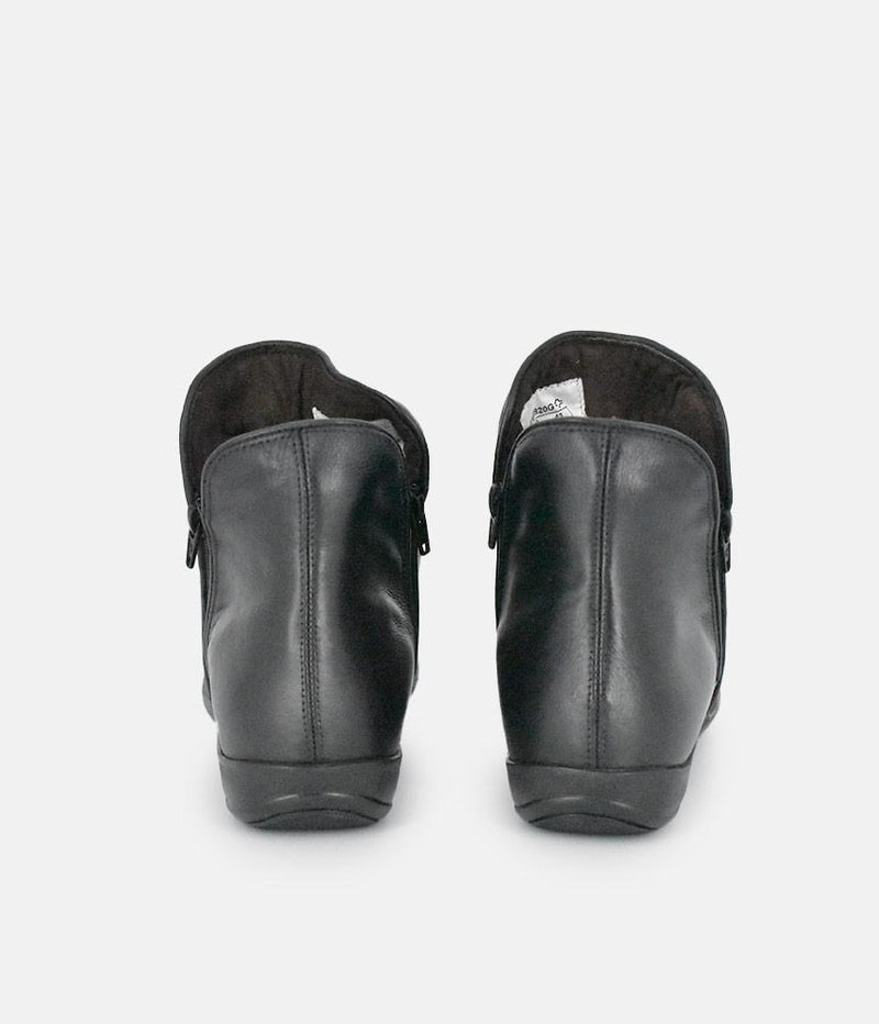 Cinderella Shoes Versatile Black Ankle Bootie