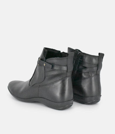 Cinderella Shoes Stylish Black Ankle Bootie