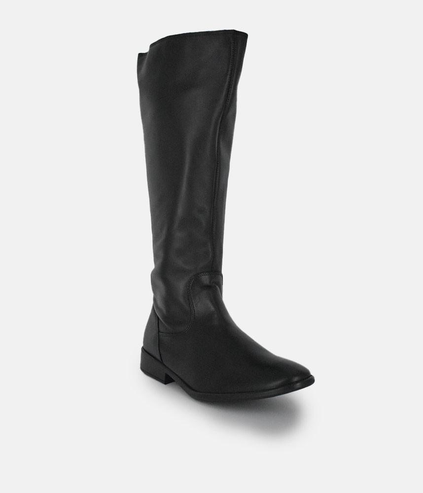 Cinderella Shoes Classic Long Black Leather Boots