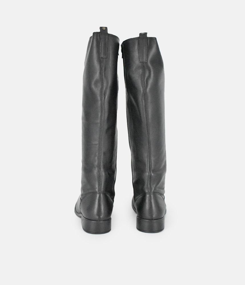 Cinderella Shoes Classic Long Black Leather Boots
