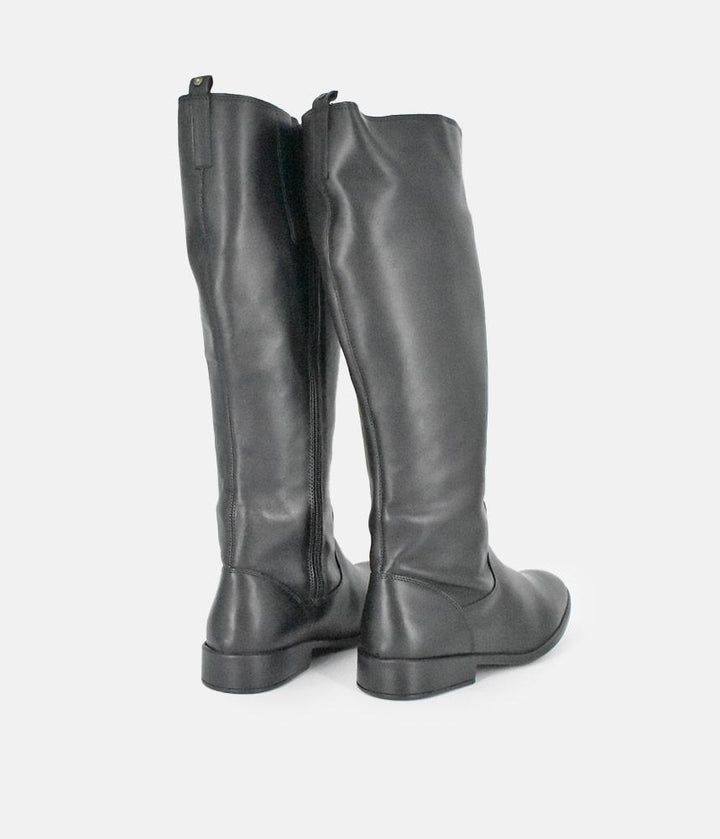 Cinderella Shoes Classic Long Black Leather Boots