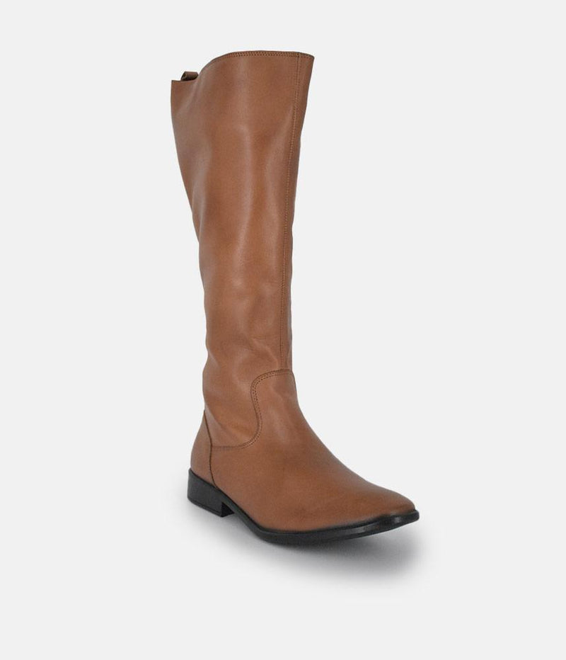 Cinderella Shoes Classic Long Brown Leather Boots