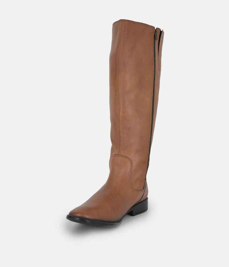 Cinderella Shoes Classic Long Brown Leather Boots